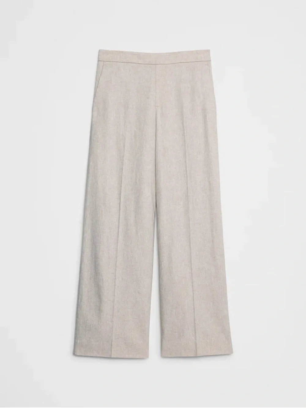 NWT! BANANA REPUBLIC FLAX WIDE-LEG HIGH-RISE LINEN-BLEND PANT 🧲